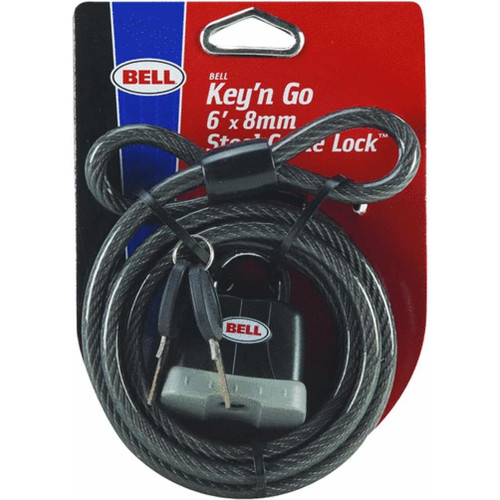 Bell 7122010  6ft Cable & Padlock Image 0