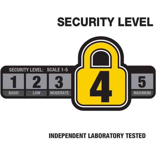 Bell 7122016  8" Black Steel Catalyst 300 Bike U-Lock Image 1