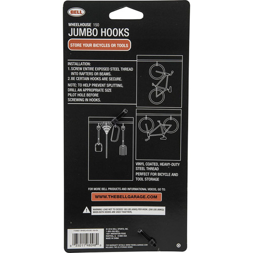 Bell  Wheelhouse 150 Bicycle Jumbo Storage Hooks - 2 per Package Image 2