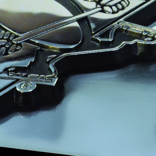 Fanmats 15073  MSU - Michigan State Spartans Chrome Hitch Cover with Metal 3D Emblem Image 3