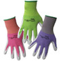 Boss 8438  Ladyfinger Ladies Nitrile Palm Gloves - Assorted Colors - X-Small Image 0