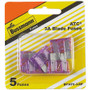Bussmann BP/ATC-3-RP  Violet ATC 3 Amp Fast-Acting Automotive Blade Fuses - 5 per Card Image 0
