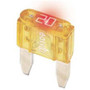 Bussmann BP/ATM-20ID  Yellow ATM 20 Amp easyId Illuminating Fast-Acting Automotive Mini Blade Fuses - 2 per Card Image 1