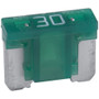 Bussmann BP/ATM-30LP-RP  Green ATM Low-Profile 30 Amp Fast-Acting Automotive Mini Blade Fuses - 5 per Card Image 0