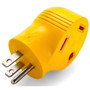 Camco 55325  RV Female Adapter 15M/30F 90 Degree Power Grip Image 0