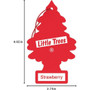 Little Trees U1P10312  Car Air Freshener Strawberry Scent - Single Tree per Package Image 6