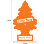 Little Trees U1P10319  Car Air Freshener Peachy Peach Scent - Single Tree per Package Image 6