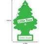 Little Trees U3S32016  Car Air Freshener Green Apple Scent - 3 Trees per Package Image 6