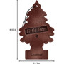 Little Trees U3S32290  Car Air Freshener Leather Scent - 3 Trees per Package Image 6