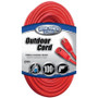 Southwire 02409  100' Vinyl Jacketed 14/3 SJTW Outdoor Extension Cord - Red Image 1