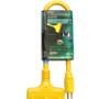 Southwire 04112  2' Vinyl Jacketed 12/3 STW Tri-Source Three-way Power Block Outdoor Extension Cord Image 1