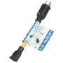 Southwire 09021  9" Male Twist-To-Lock Plug to Female Standard U-Ground Receptacle 12/3 STW Adapter Image 0