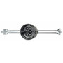 Allied Moulded PC213-BH  4" Round 3/0 Outlet Box with 16" to 24" Adjustable Bar Hanger - 50 lb rated Image 0