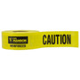 C.H. Hanson  16030  500' x 3" 'CAUTION' Barricade Tape Reinforced -Black Letters on 5 mil Yellow Tape Image 0