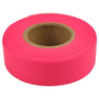 C.H. Hanson  17002  150' x 1-3/16" Flagging Tape - Fluorescent Red Image 0