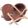Custom Leathercraft 318  Professional Heavy-Duty Molded Rubber Kneepads W/Leather Straps Image 0