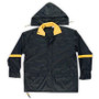Custom Leathercraft R103L  3 Piece Deluxe Black with Gold Nylon Rain Suit - Large Image 2