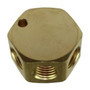 Coilhose Pneumatics 3122-DL  3 Port Flat Hex Manifold, 1/4" In x 1/4" Out Image 0