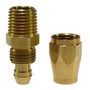 Coilhose Pneumatics PRM0404-DL  Hose End Polyurethane Reusable Rigid, 1/4" ID x 1/4" MPT Image 0