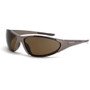 Crossfire 181813  Core Polarized Safety Glasses HD Brown Lens - Mocha Brown Frame Image 0