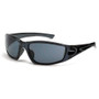 Crossfire 23421 RPG Safety Glasses Smoke Lens - Crystal Black Frame Image 0