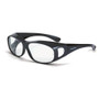 Crossfire 3114  OG3 Over the Glass Safety Glasses Clear Lens - Shiny Pearl Gray Frame Image 0