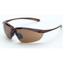 Crossfire 9117  Sniper Safety Glasses HD Brown Flash Mirror Lens - Crystal Brown Frame Image 0