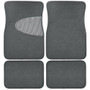 Armor All 78915  4 Piece Carpet With Heal Pad Floor Mat - Grey Image 0