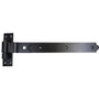 GatePro 5073003  12" Cranked Bands and Hooks on Plates Gate Hinges - Black Finish - 1 Pair Image 0