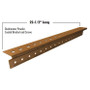 Grabber DMP100-100  Deckmaster Hidden Deck Bracket System Brown Powder Coat Brackets and Screws for 3/4" Hardwood and Hollow-Core Composites - 100 Bracket Pack Image 1