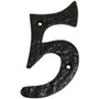 GatePro 5701235  Antique #5 House Number 5" High - Dull Black Finish Image 0