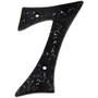 GatePro 5701237  Antique #7 House Number 5" High - Dull Black Finish Image 0