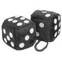Bell Automotive 33603  Hanging Fuzzy Dice - White & Black for Rearview Car Mirror Image 2