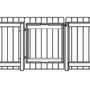 GatePro 7020003  48" - 84" Adjustable Gate Frame Kit - Black Finish  Image 0