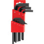 Performance Tool 1401  9 Piece Metric Hex Key Set Image 0
