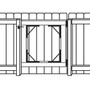 GatePro 7050003  25" - 72" Gate Anti-Sag Building Kit - Black Finish Image 1