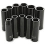 Performance Tool M591DB  11 Piece 1/2" Drive Metric Deep Impact Socket Set - 10 to 22mm Image 0