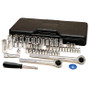 Performance Tool W1172  52 Piece SAE and Metric Socket and Ratchet Set (5/32" to 7/8" and 4mm to 17mm) Image 0 Performance Tool W1172  52 Piece SAE and Metric Socket and Ratchet Set (5/32" to 7/8" and 4mm to 17mm) Image 0