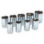 Performance Tool W32202  9 Piece Metric 1/2" Drive 6 Point Standard Socket Set Image 0