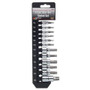 Performance Tool W38802  12 Piece Star Bit Socket Set 1/4", 3/8" and 1/2" Drive Image 1