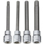 Performance Tool W86021  4 Piece 3/8" Drive Long Shank SAE Disc Brake Caliper Hex Bit Socket Set (7/32", 1/4", 5/16" and 3/8") Image 0
