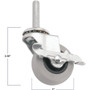 Titan Casters 4031255T  Stem Caster 2" Dyna Wheel with Brake Image 3