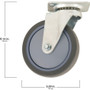 Titan Casters 4032555T  Swivel Caster 5" Dyna Tread Wheel Image 2