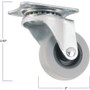 Titan Casters 4034255T  TPR Caster 2" Rubber Plate Image 2