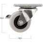 Titan Casters 4035255T  Caster 2" Dyna Tread Wheel with Brake Image 2