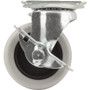 Titan Casters 4036355T  Swivel Caster 3" Grey Wheel with Brake Image 0