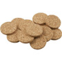 SoftTouch 4074095N  9/16" Round Self Stick Cork Disks 12 Piece Set Image 2
