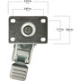Titan Casters 4120555T  Polyurethane Swivel Plate Caster with Brake - 3"  Image 3