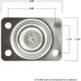 Titan Casters 4323355T  Heavy Duty Swivel Caster 2-1/2" Image 1