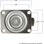 Titan Casters 4323455T  Heavy Duty Swivel Caster 3" Image 1